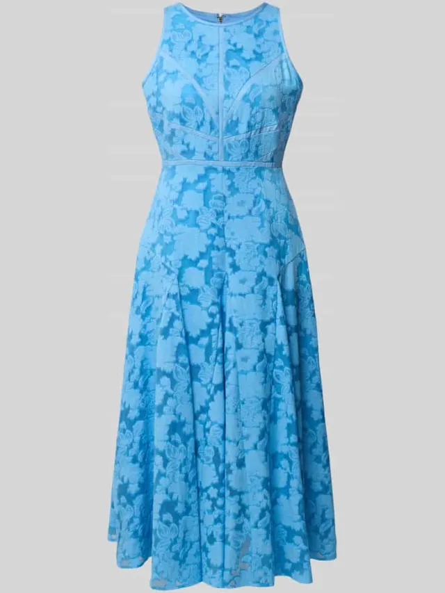 Ted Baker Midi-jurk van pure viscose model 'Lee' lichtblauw, foto 2