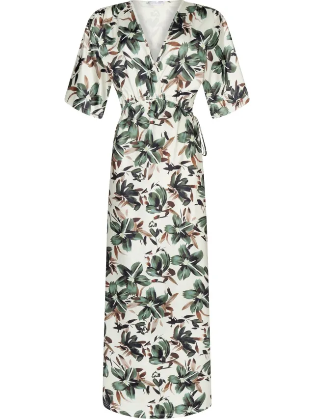 Chic by Lirette Kimono jurk Lotus Bastimentos - Beige
