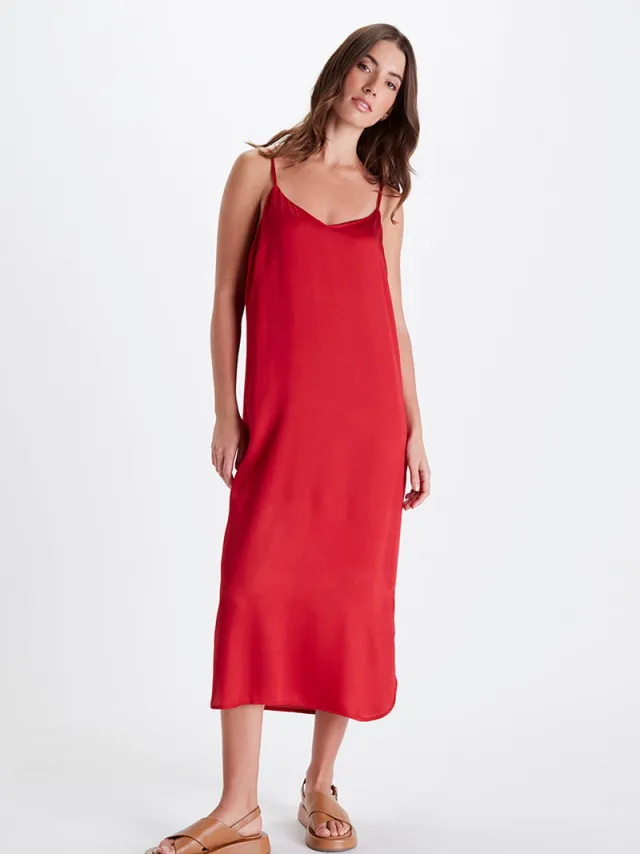Neu Nomads dames vegan Slipdress Easy Fuchsia
