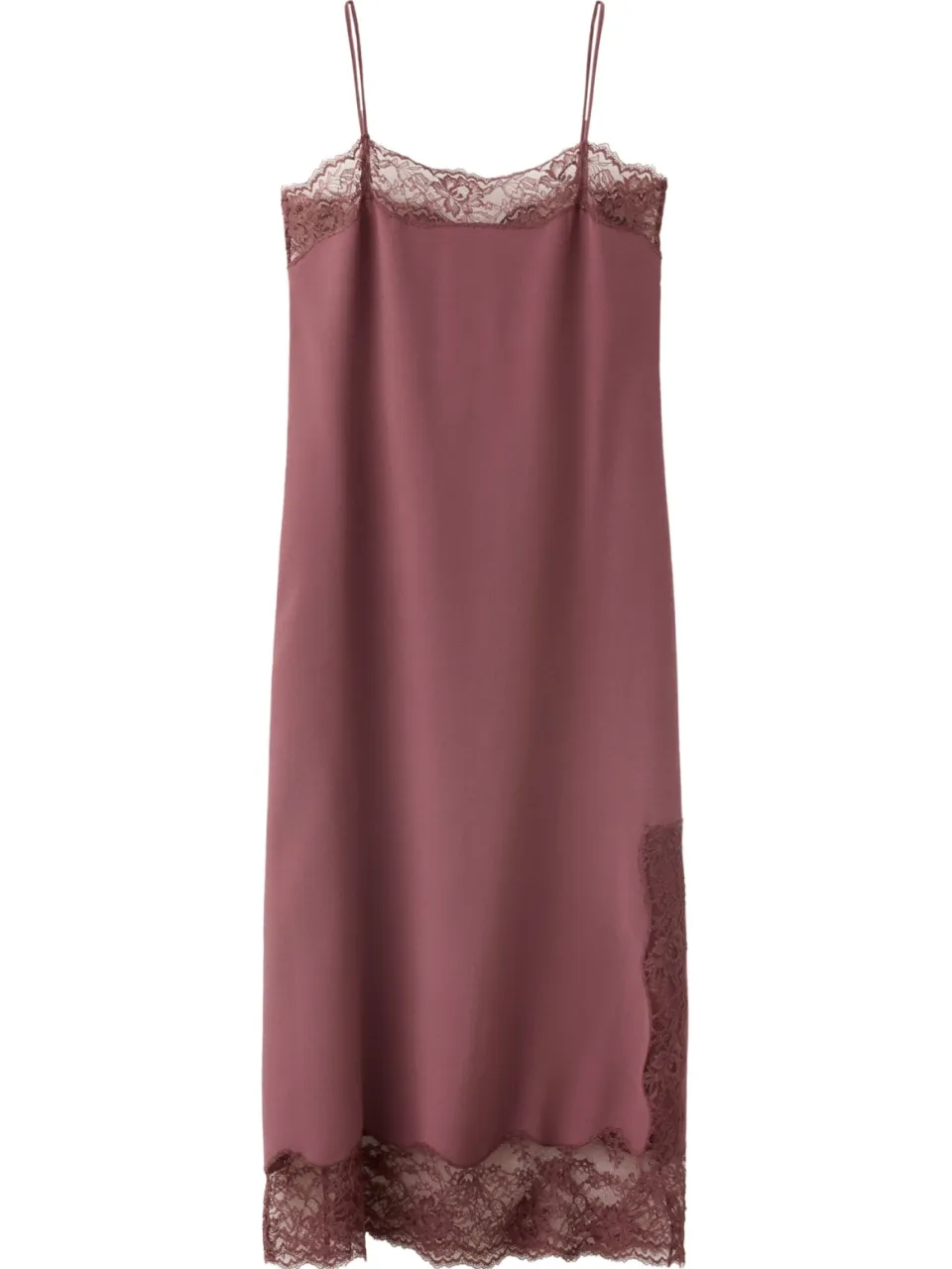 Mango midi jurk - donkerrood, foto 2