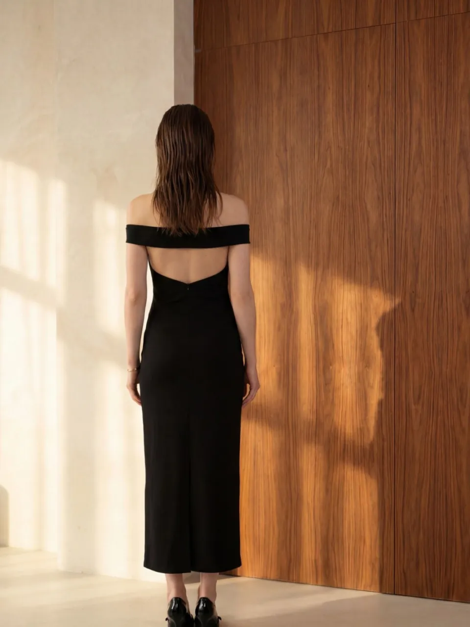 MyFashion One-Shoulder Bodycon Maxi Jurk met Split zwart, foto 2