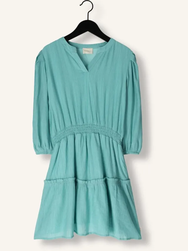 AI&KO Arielle Crinkle Vis 529 G Meisjes - Jurk - Mint