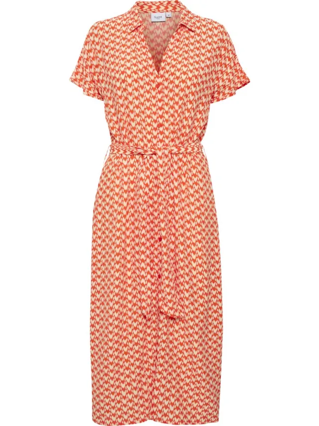 Saint Tropez BlancaSZ SS Dress Dames Jurk Tigerlily Graphic