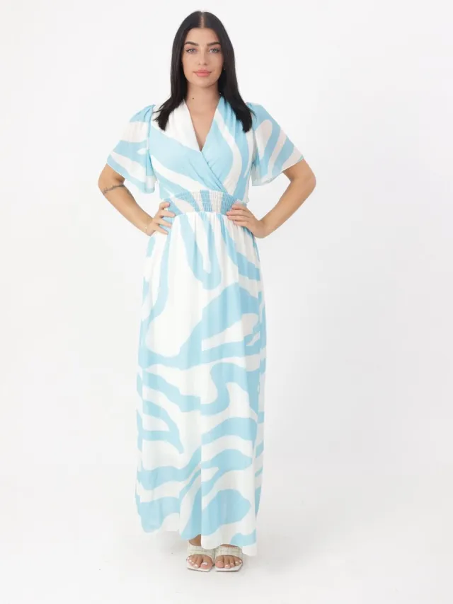 Elara Maxikleid Minzblau