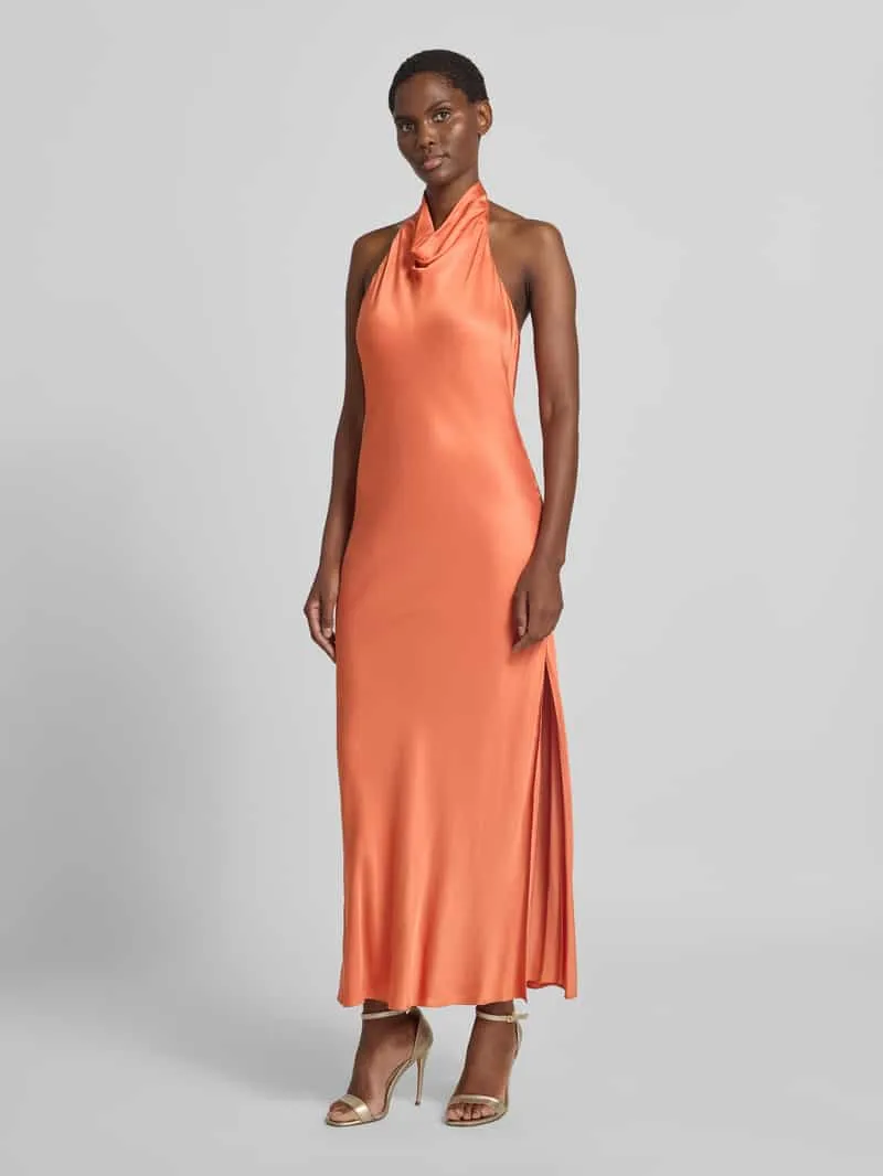 Jake*s Cocktail Nauwsluitende cocktailjurk van pure viscose Oranje