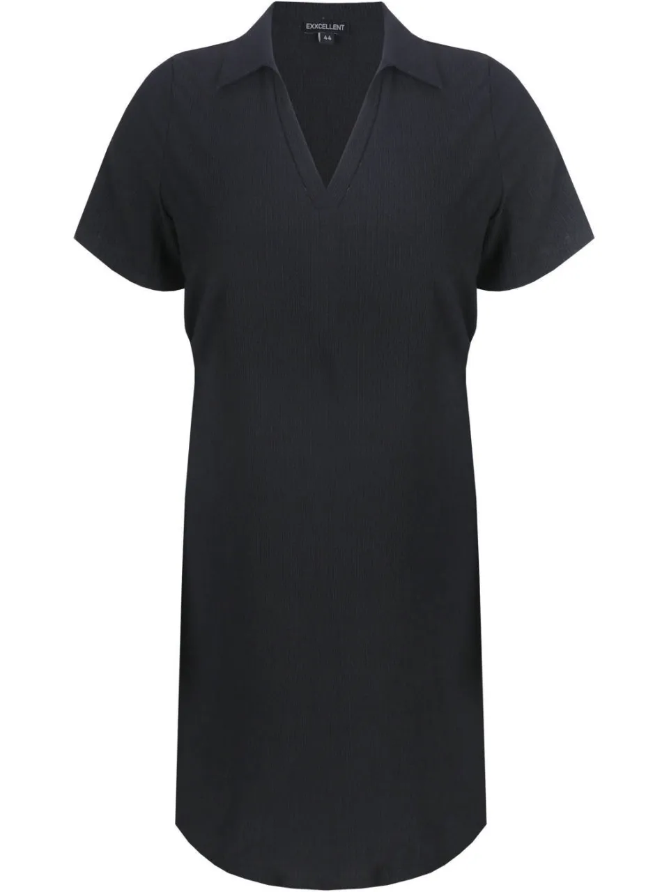 Exxcellent t-shirtjurk midi jurk zwart, foto 2