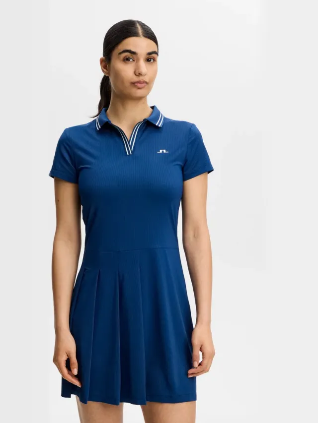 J.lindeberg NOOMI DRESS Estate blue-L Blauw