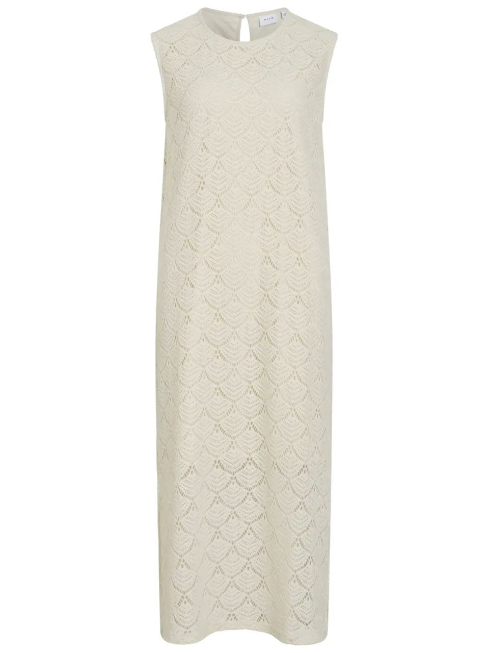 Vila broderie midijurk - ecru, foto 2