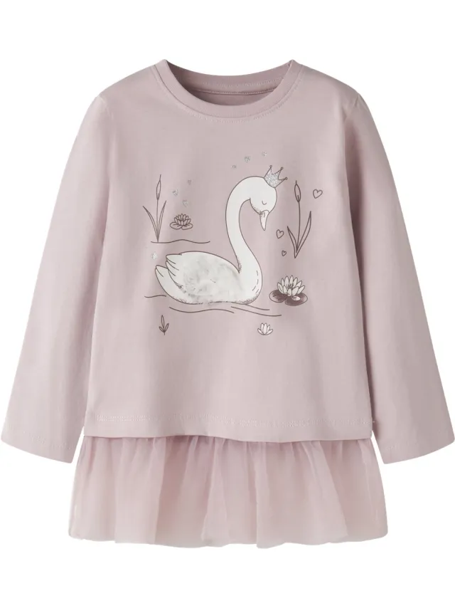 GUPPY GMFLOTULLE LS TUNIC - Meisjes - Jurk Burnished Lilac