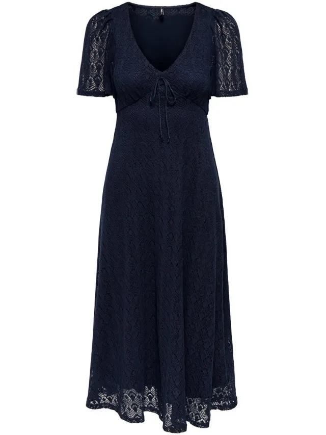 Only ONLDANIELLA S/S V-NECK LONG DRESS CSJRS - Dames - Maxi jurken Night Sky