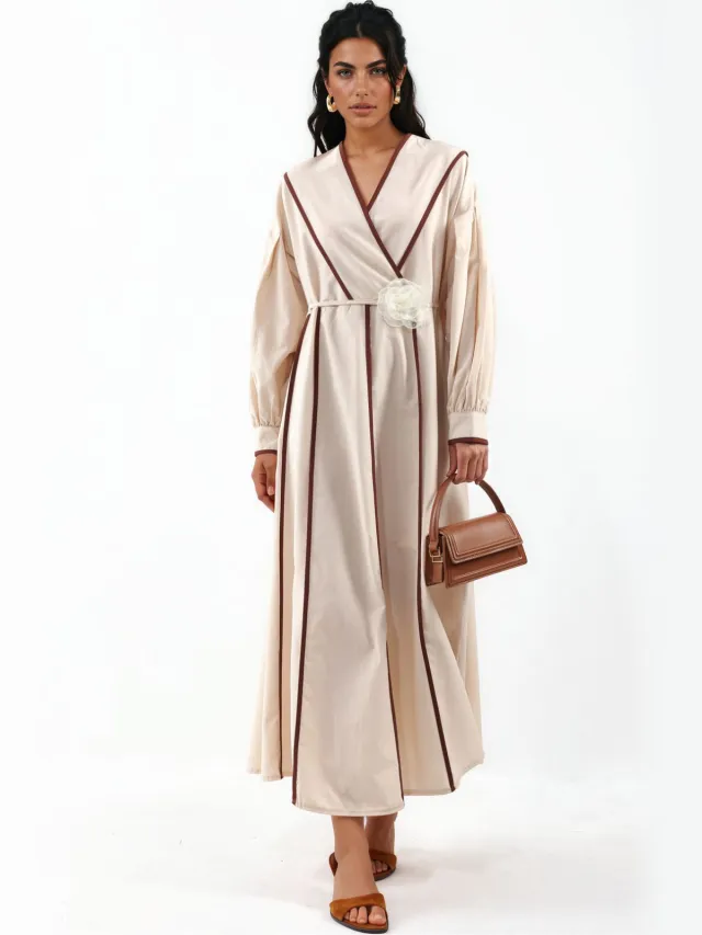 MSN Collection Gestrikt Gestreepte Maxi-jurk Veelkleurig