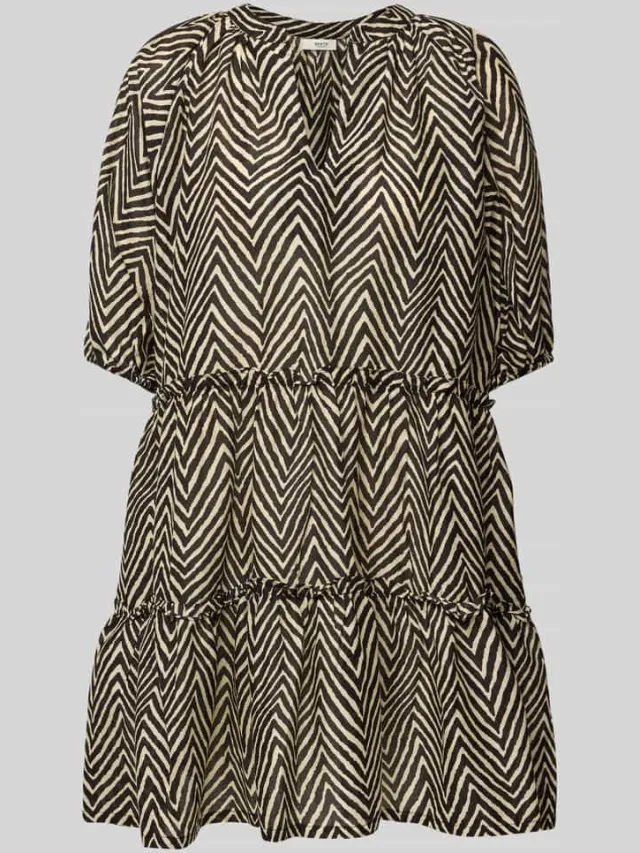 Barts Mini-jurk met ruches, model 'ADELIU' offwhite, foto 2