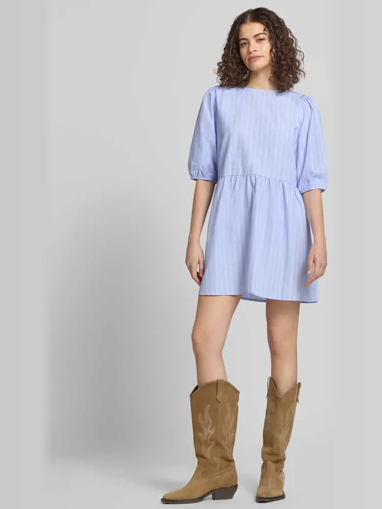 Only Blousejurk met streepmotief model 'CLARA TESSA' lichtblauw, foto 4
