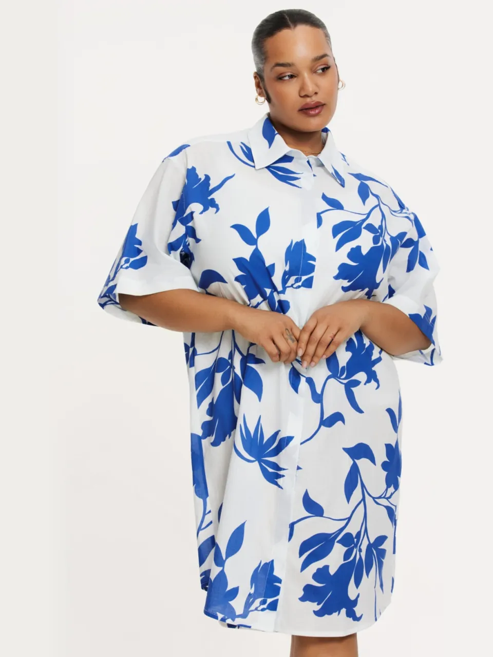 Yoek Blouse-jurk FIORELLINA | Blauw, foto 2