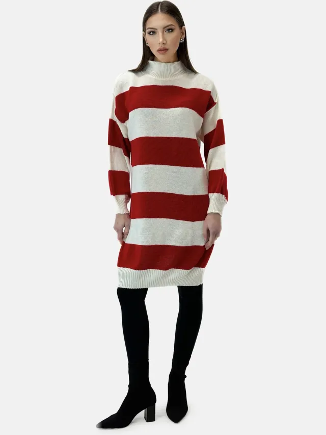 Elara Strickkleid Weiß