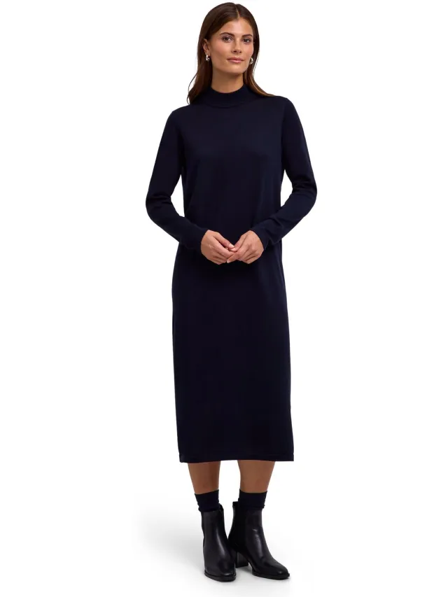 Falke Favorites X-Fine zacht warm wol jurk dames blauw blauw 6437