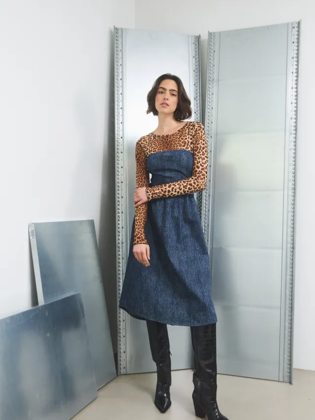 Noella Jacklyn Jurk Blauw