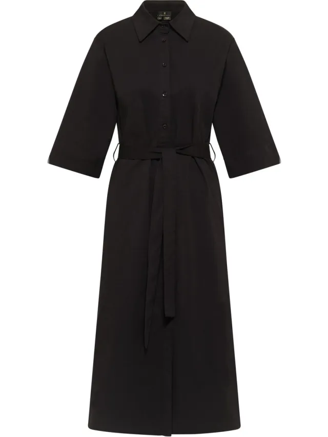 DREIMASTER Overhemd blouse jurk zwart
