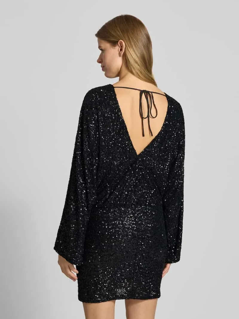 Gina Tricot Minijurk met ronde hals zwart, foto 3