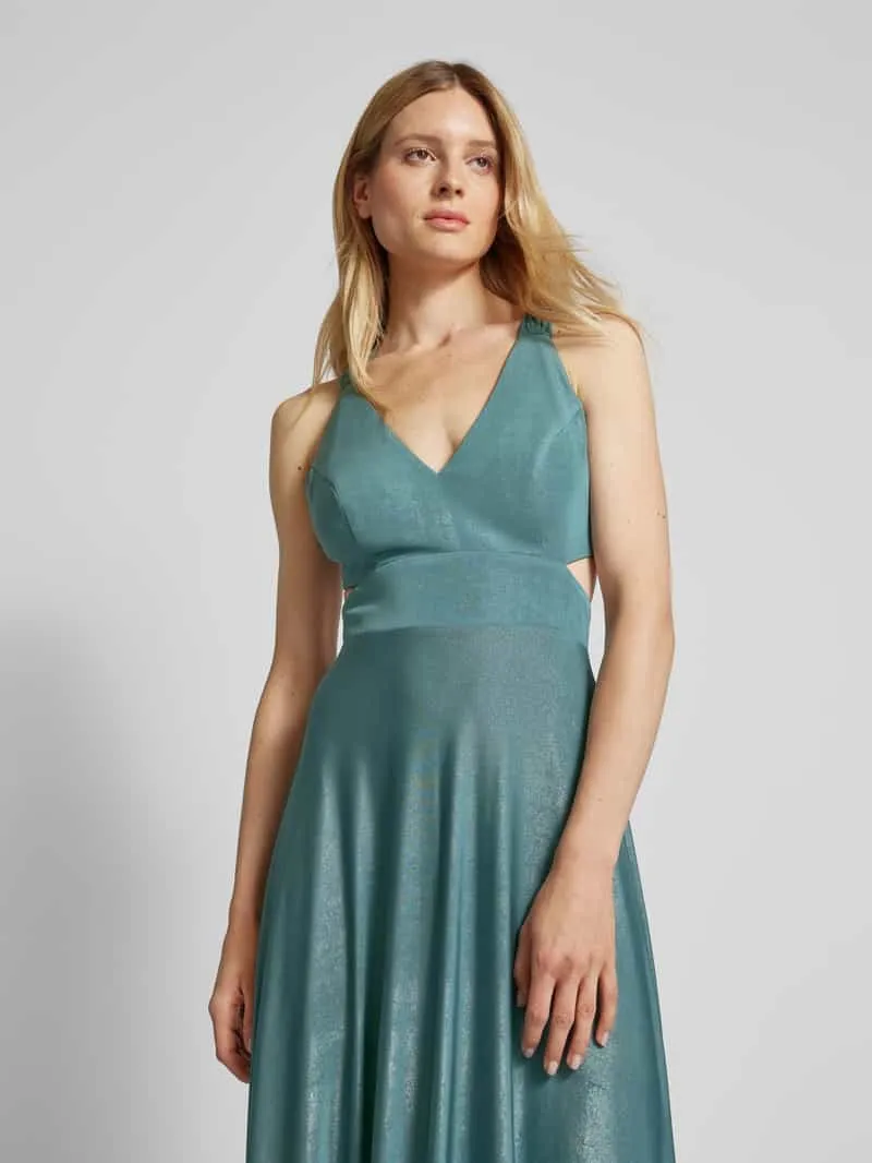 TROYDEN COLLECTION Avondjurk met cut-outs mintgroen, foto 4