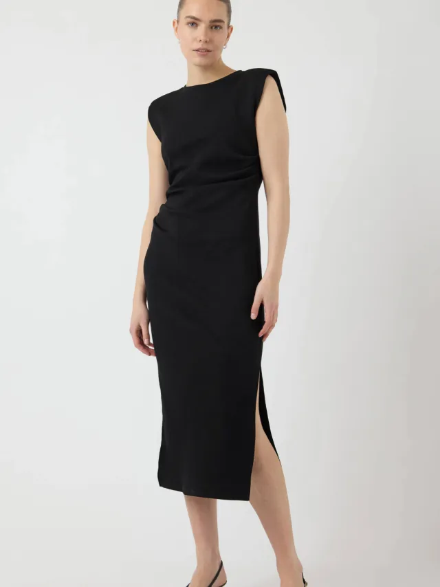 Yas PINA midi jurk zwart