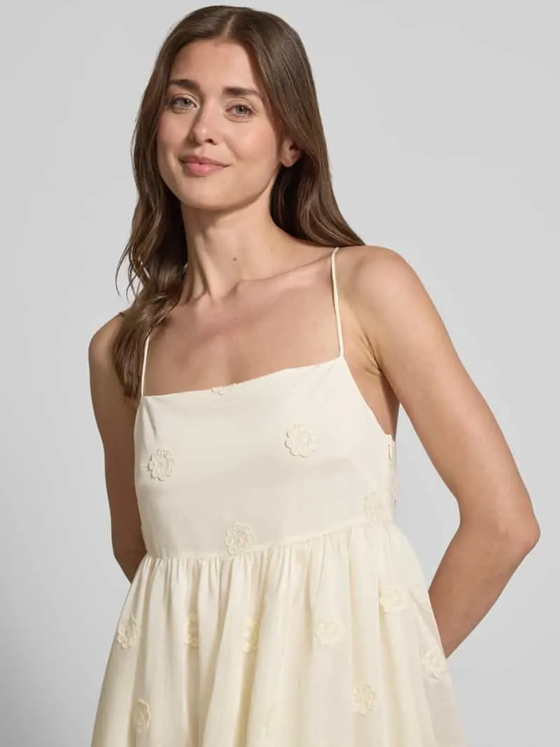 SUNCOO PARIS midi-jurk van lyocellmix model 'Cherish' offwhite, foto 5