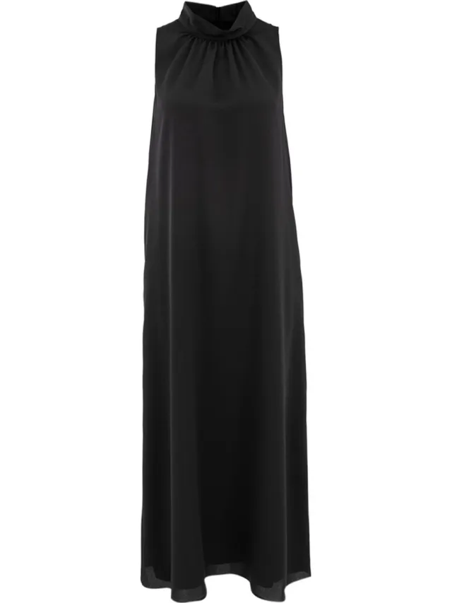 Senso • zwarte midi jurk Stina •