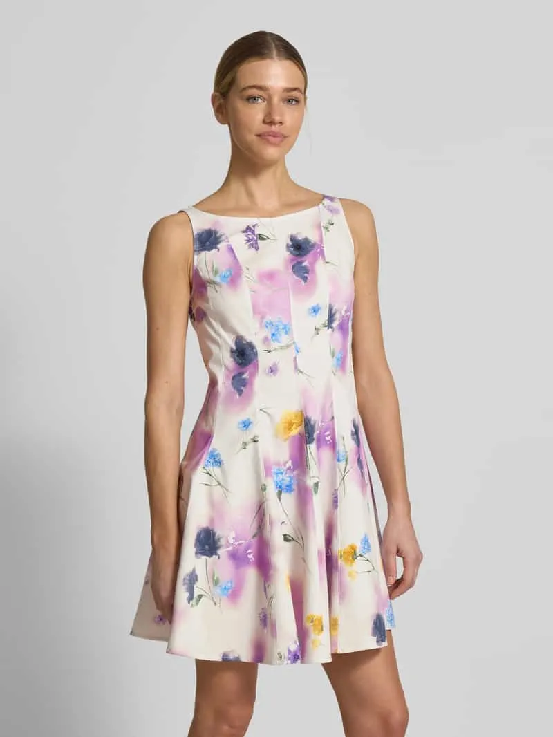 GUIDO MARIA KRETSCHMER WOMAN mini-jurk met ronde hals model 'ISABELLE' fuchsia, foto 4