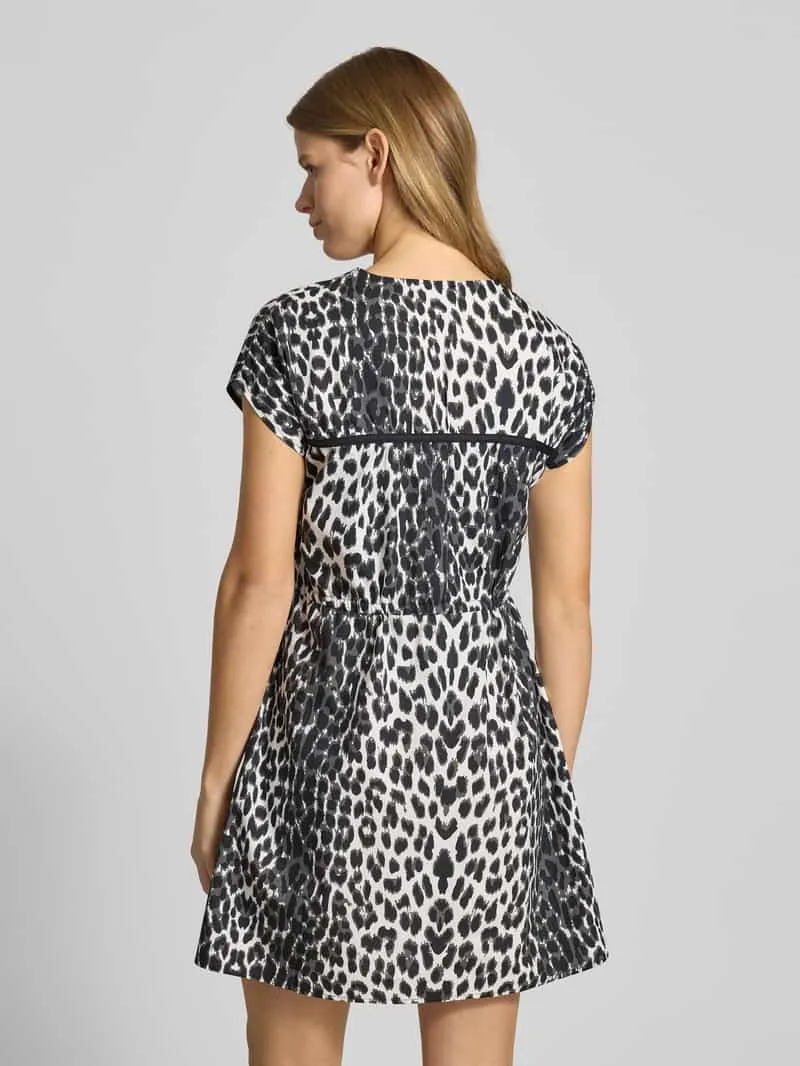 OH APRIL Mini-jurk met V-hals Model 'Liv' antraciet gemêleerd, foto 3