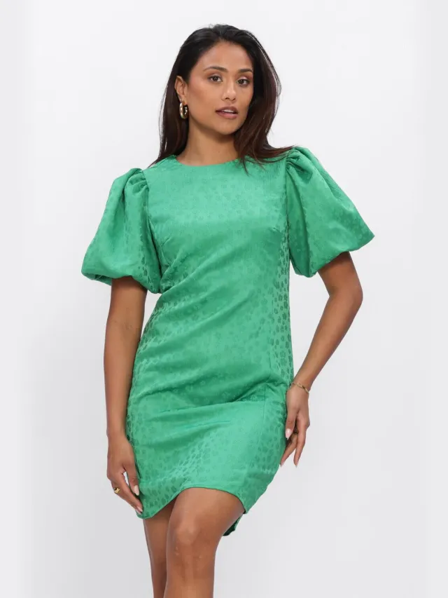 Y.A.S. YAS Dames Jurken Yassanne Ss Dress - Groen