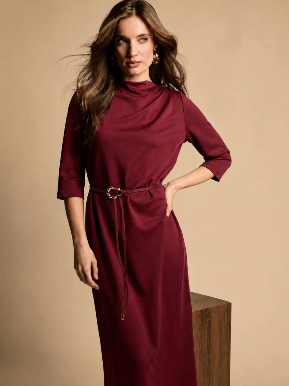 Freebird Devoted jurk bordeaux, foto 3