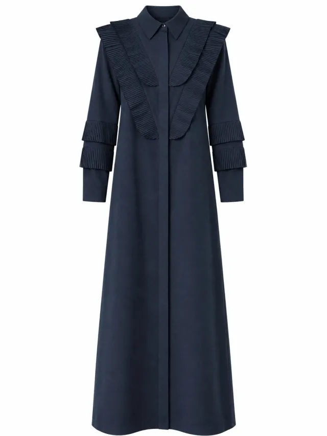 TOUCHÉ PRIVÉ Gedetailleerde blousejurk - Marineblauw - Dames