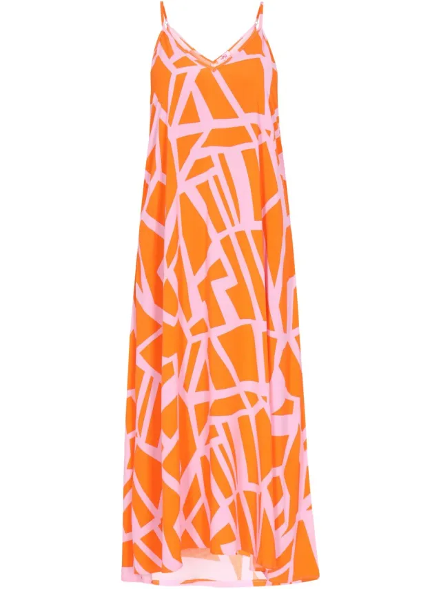 MyMo jurk oranje roze