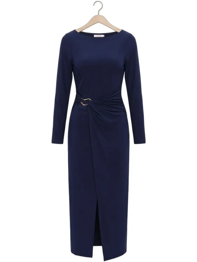 Freebird Wv-plaim-26-1 Dames - Jurk - Donkerblauw