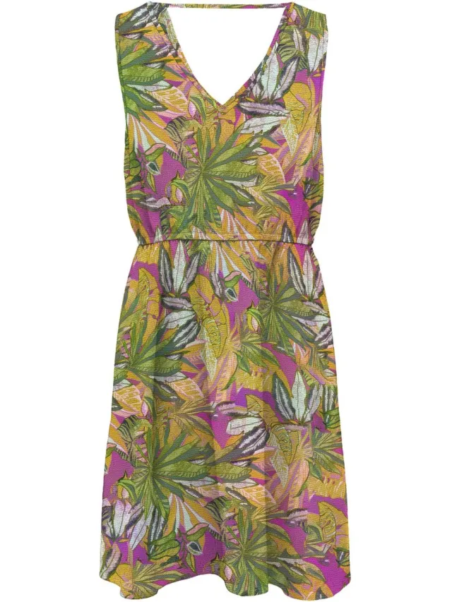 Only ONLNOVA LIFE VIS SARA STRING DRESS WVN - Meisjes - Mini jurken gin fizz