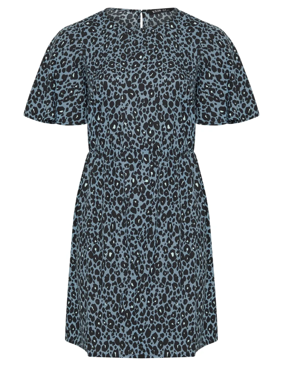 Yours Blauwe Jurk Met Luipaardprint, foto 2