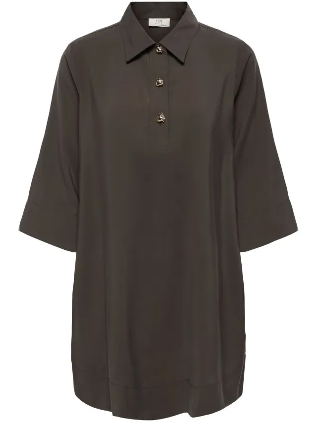 JDY JDYMOLLY 3/4 DRESS WVN - Dames - Mini jurken Mulch