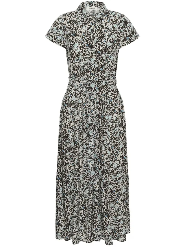 SOAKED IN LUXURY Damesjurk Soaked in Luxury Arjana Maxi cappuccino stroke