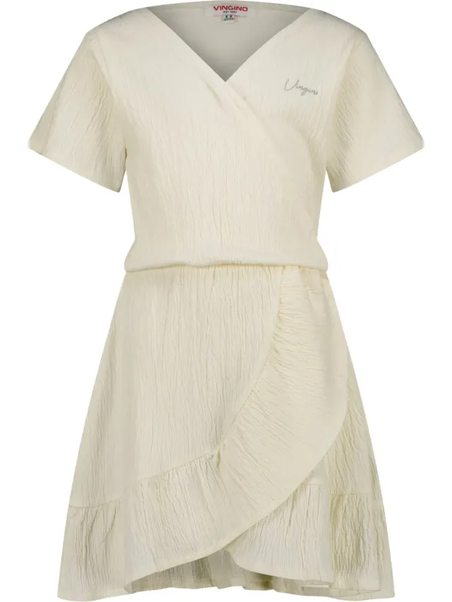 Vingino Midi Dress Presila Meisjes Jurk - Off white
