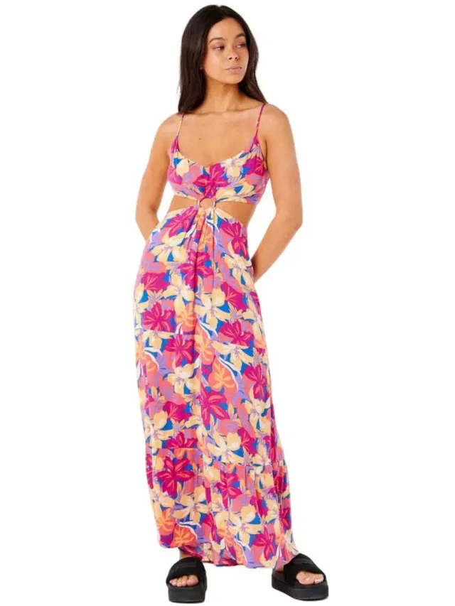 Rip Curl Es Vedra Lange Jurk Zonder Mouwen Veelkleurig S Vrouw Multi