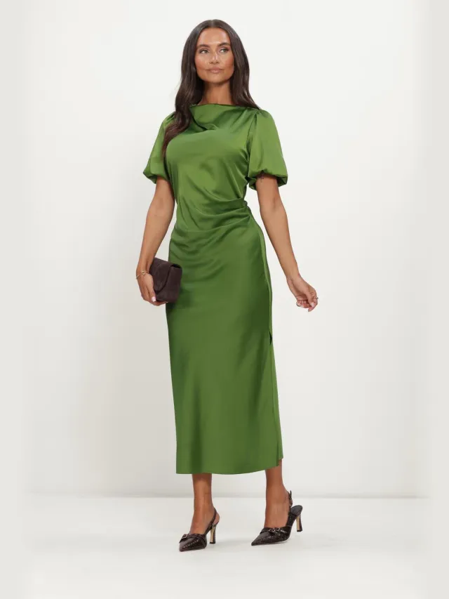 Modström Dames Jurken Tailormd Ss Dress - Groen