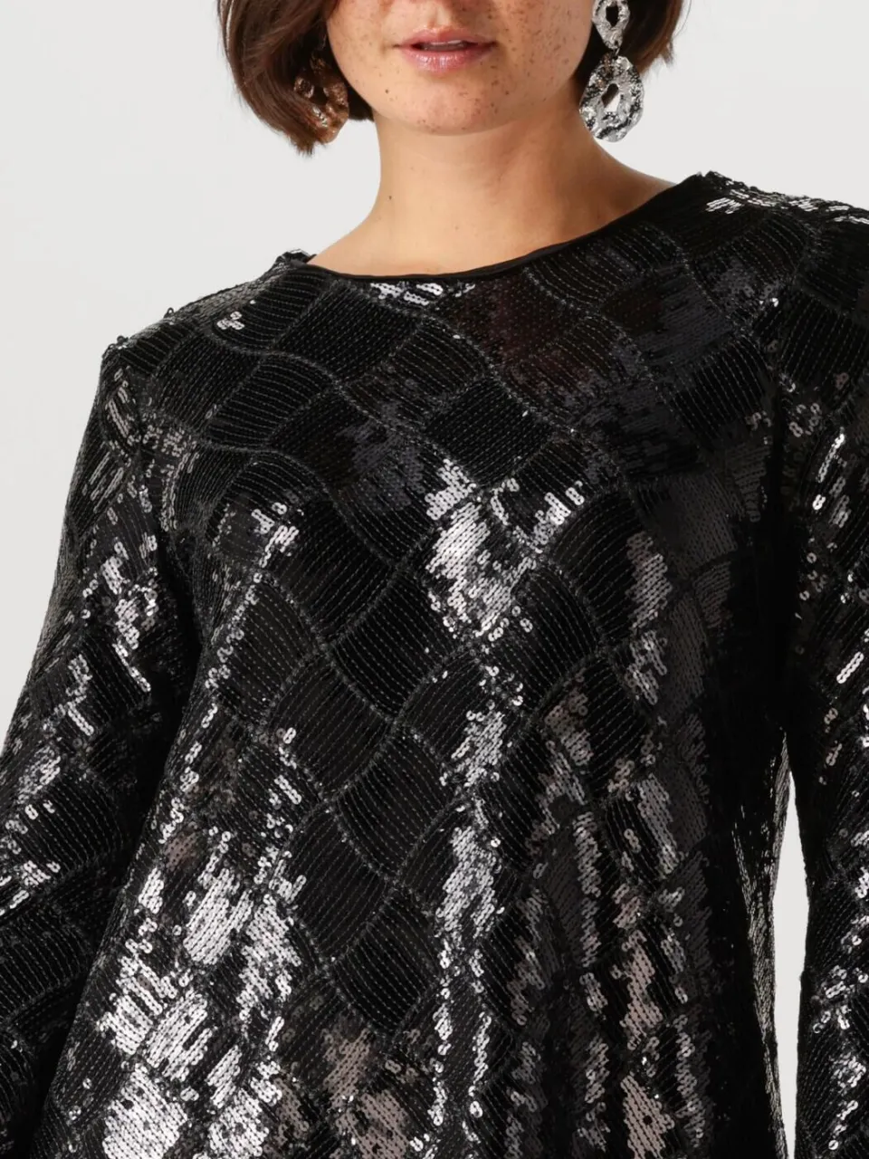 Y.A.S. YAS Dames Jurken Yaschekka Ls Dress - Zwart, foto 4