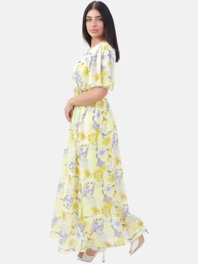 Elara Maxikleid Gelb