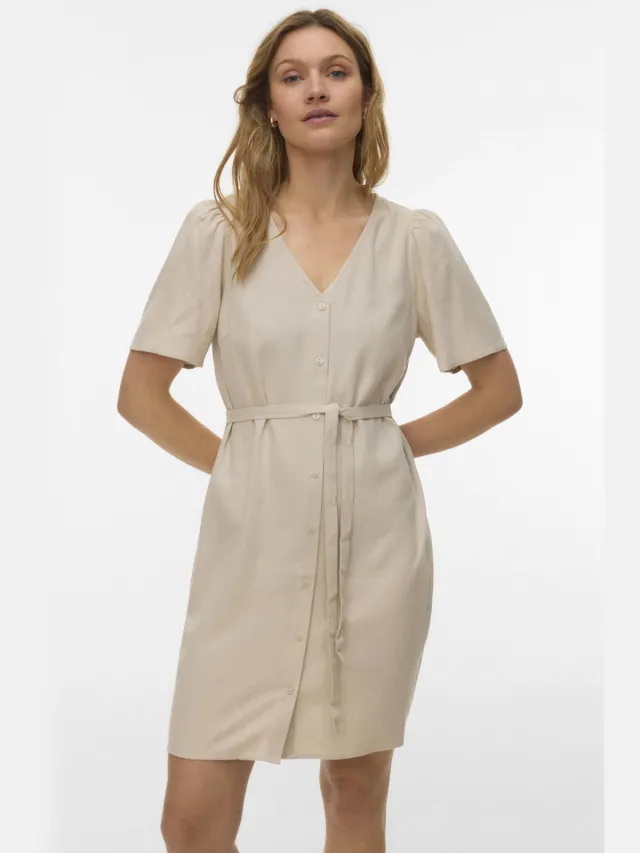 Vero Moda mini jurk beige