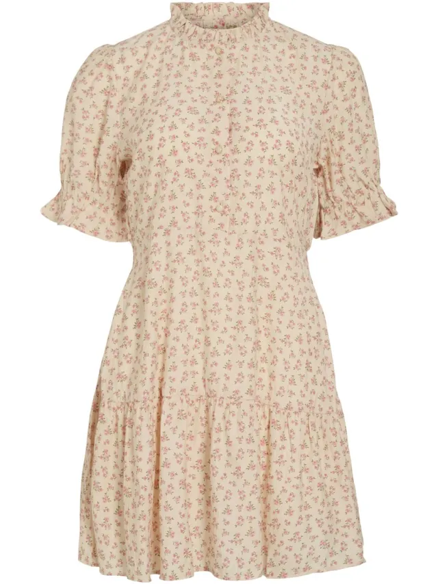 Vila VISTEPA S/S SHORT DRESS/KA - Dames - Mini jurken Cherry Blossom