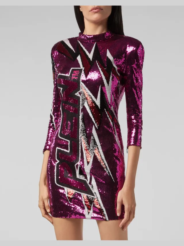 Philipp Plein Korte Jurk zwart, foto 2