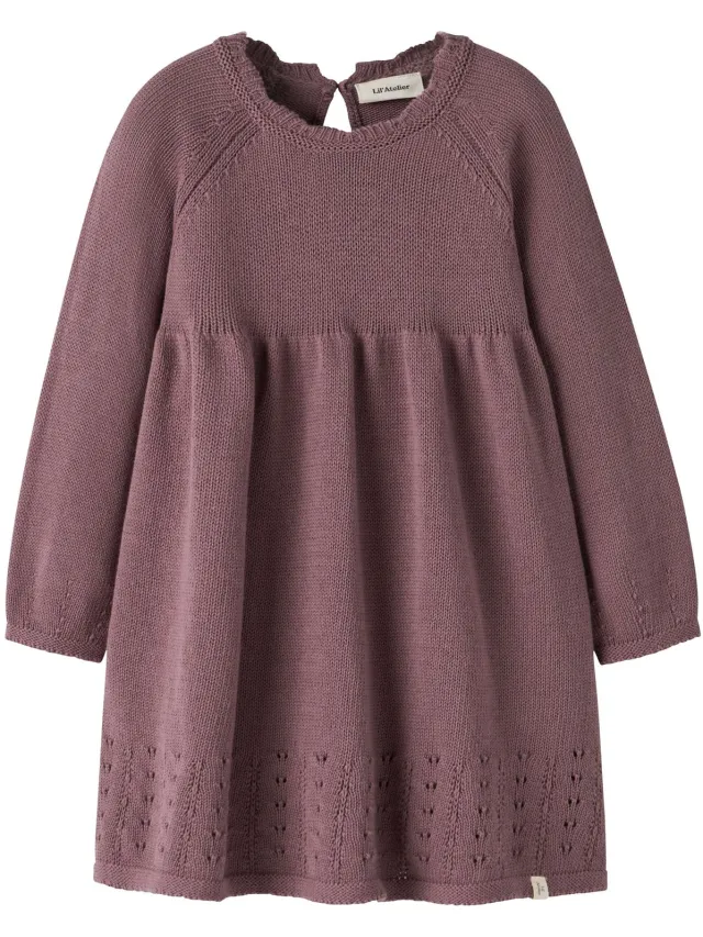 Lil' Atelier Jurk Gebreid Rose Taupe1