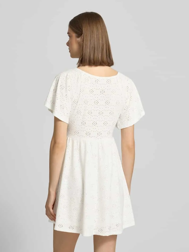 Only Getailleerde vrijetijdsjurk met etskanteffect model 'SMILLA' offwhite, foto 3