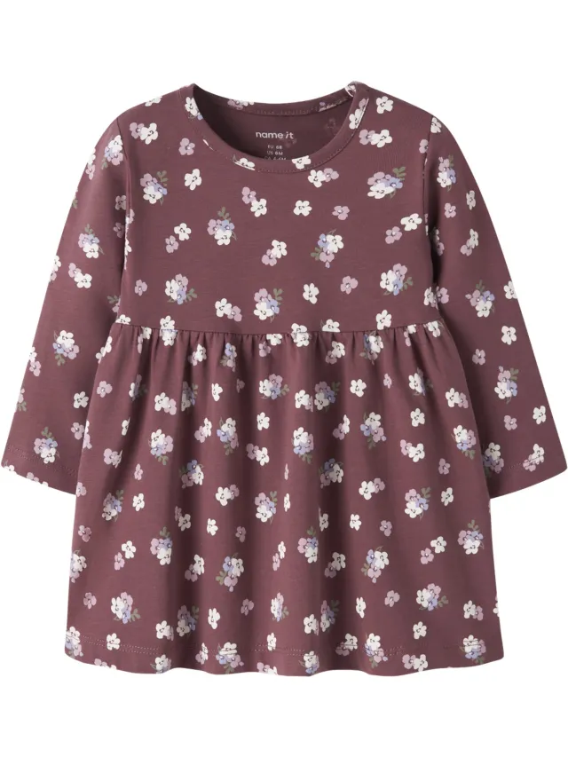 NAME IT NBFVANDORA LS DRESS BOX Meisjes Jurk Wild Ginger