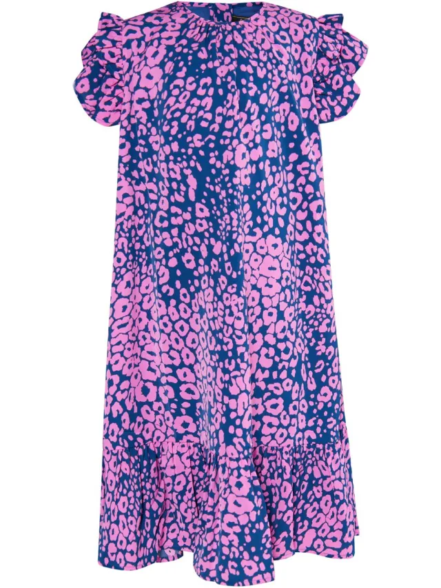 Faina Jurk Roze Marine
